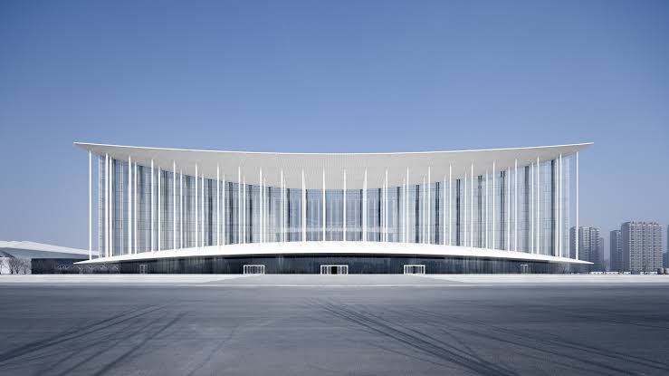 Centro de Exposições Silk Road em Samarcanda com arquitetura moderna