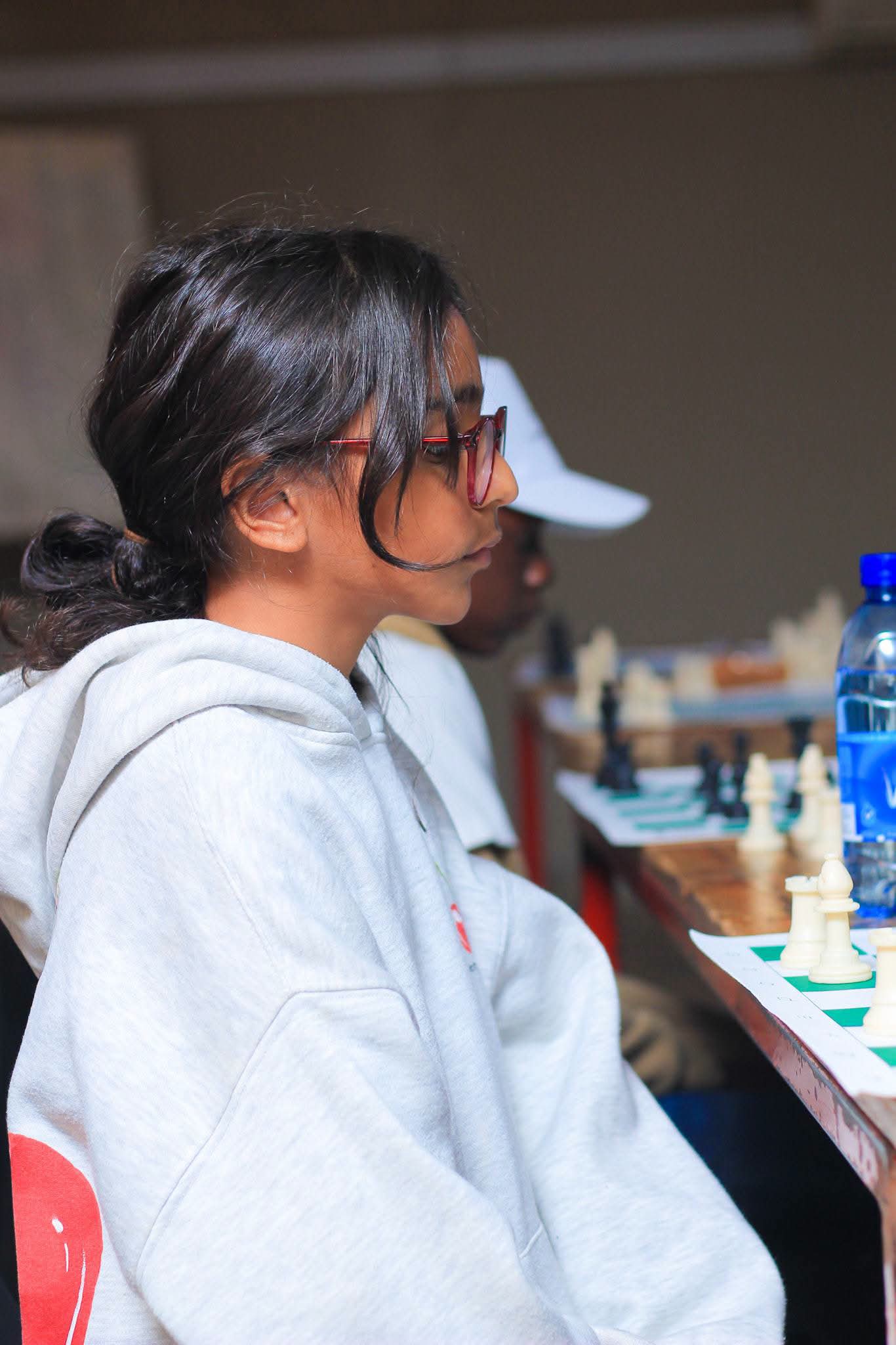 Ambiente de jogo na categoria U12 do Trojan Horse Chess Open 2026, no Caritas, em Manzini