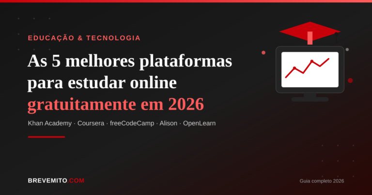 As 5 melhores plataformas para estudar online gratuitamente em 2026