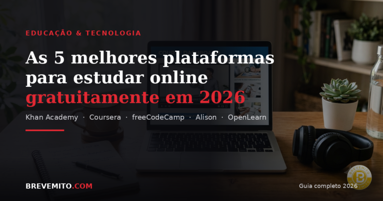 As 5 melhores plataformas para estudar online gratuitamente em 2026