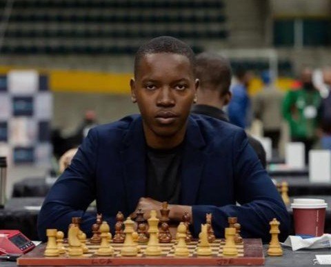 João, jogador da selecção moçambicana de xadrez