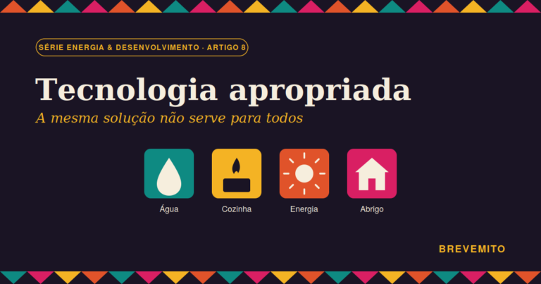 Tecnologia apropriada: porque é que a mesma solução não serve para todos